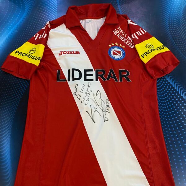 Camiseta de argentinos jrs  2013 2014 utileria 17 talle M