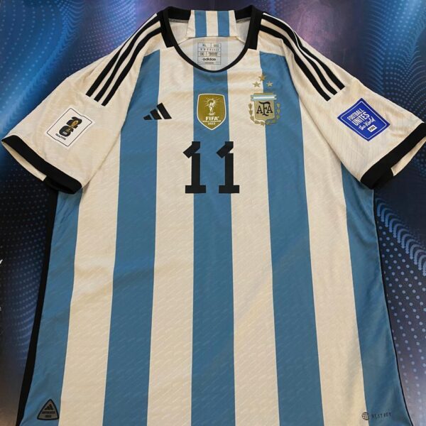 Camiseta de la selección argentina versión jugador 11 di maria talle XL