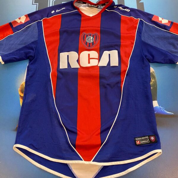 Camiseta de san lorenzo utileria año  2006  8  burrito rivero talle L
