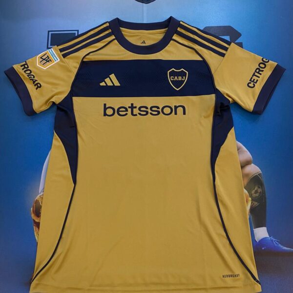 Camiseta alternativa de boca juni̇ors 2025 2026 7 zeballos talle M (dama)