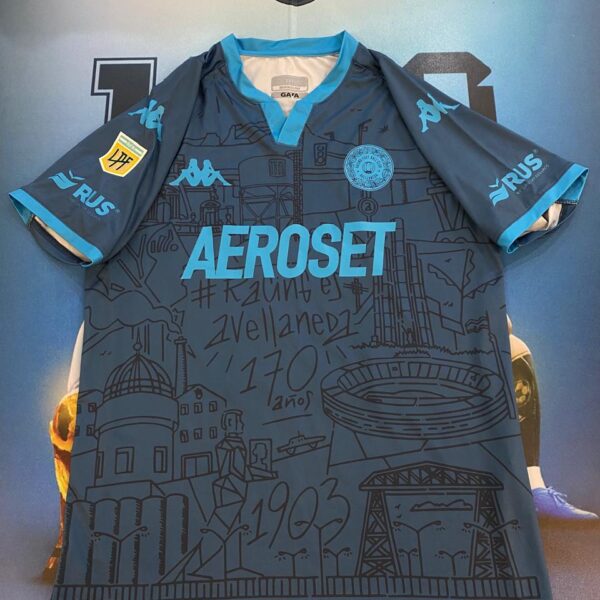 Camiseta alternativa de  racing club 29 moreno talle M