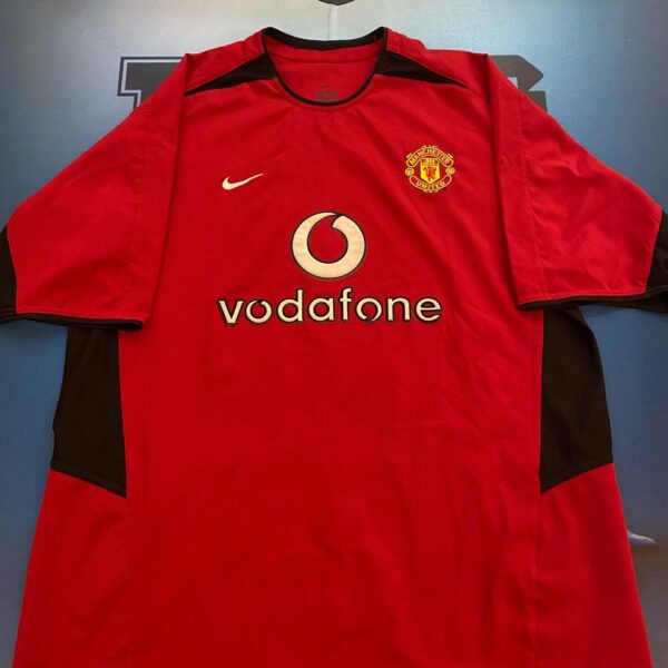 Camiseta del  manchester united 2002 2004  7 beckham talle XL