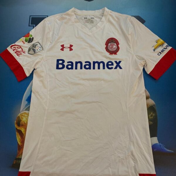 Camiseta del toluca utileria  4  da silva talle L