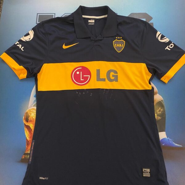 Camiseta de boca juni̇ors  2009 utileria 10 roman talle XL