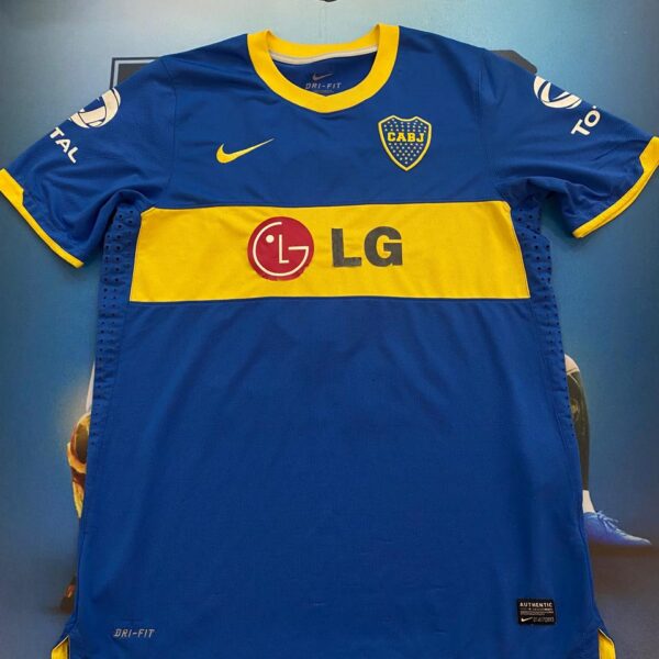 Camiseta de boca juni̇ors 2011 utileria usada por 3 clemente talle L