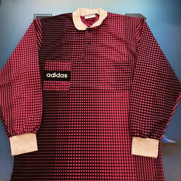 Remera mangas largas de árbitro original de época talle  4