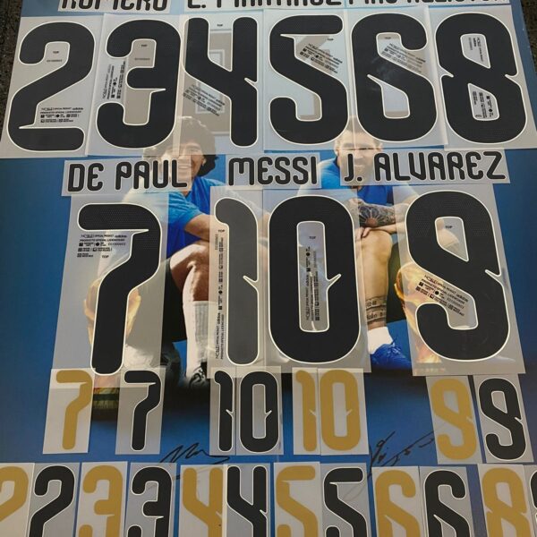 Set name numeros de seleccion argentina 2026 100% originales (precio por set completo, detallar en nota de pedido jugador)