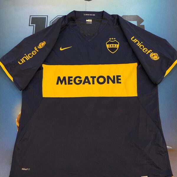 Camiseta de boca juni̇ors 2007 2008 10 roman talle XL
