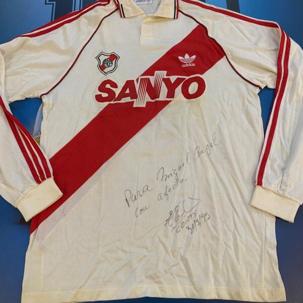 Camiseta de river plate año 1993 usada por  carucha corti talle 4 inmaculada !