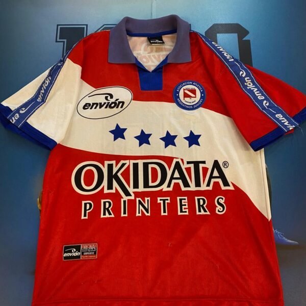 Camiseta de argentinos jrs 1999 2000 10 nro pintura talle 3