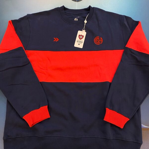 buzo de san lorenzo urbano 2025 rojo y azul