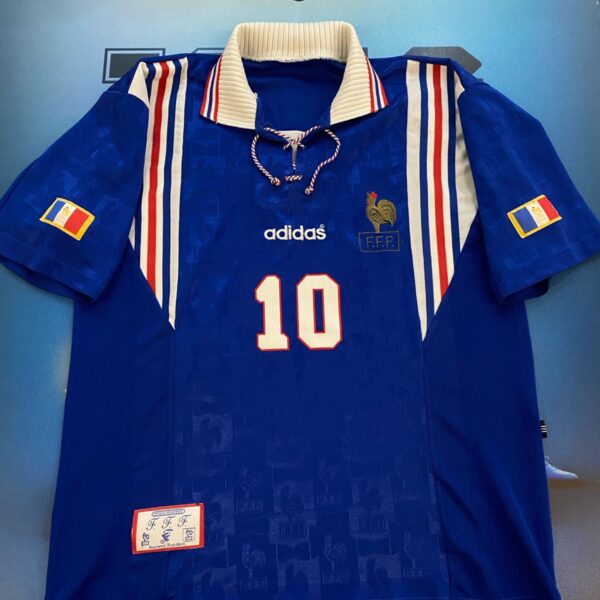 Camiseta de la  seleccion de francia 1996 1998 10 zidane talle XL