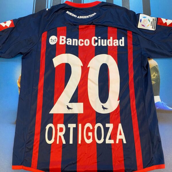 Camiseta de San Lorenzo final ida Copa Libertadores 2014 20 Ortigoza vs Nacional