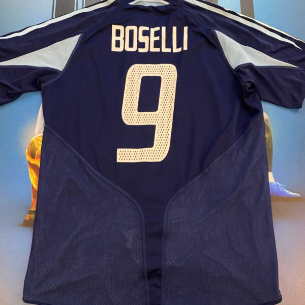 Camiseta de La selección argentina alternativa doble tela Sub20 usada por Boselli talle L