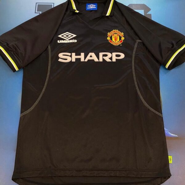 Camiseta alternativa del manchester united 1998 1999 16 keane talle L