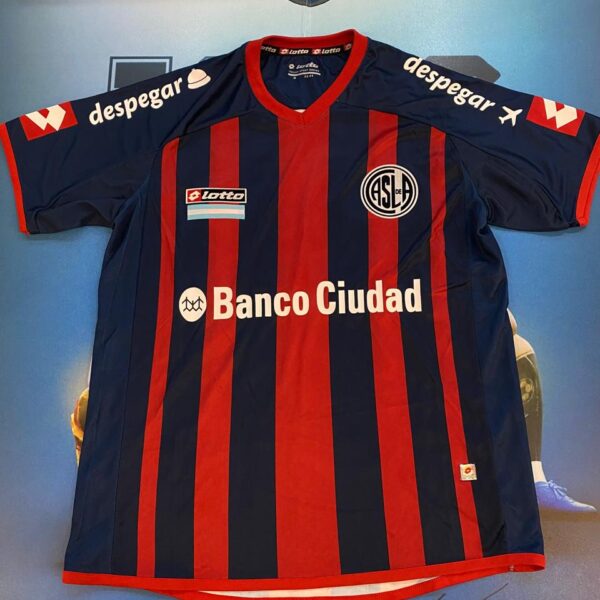 Camiseta de san lorenzo 2014 usada por  20 ortigoza talle M