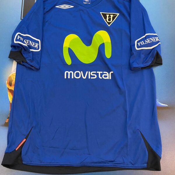 Camiseta alternativa de la liga de quito 2007 utileria talle L 20 usada en partido!