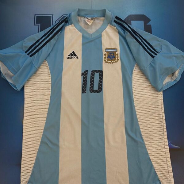 Camiseta de la seleccion argentina 2002 10 Ortega talle L
