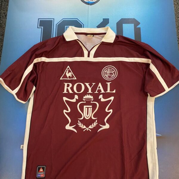 matchworn Camiseta de Lanus año 2001 talle 4 10  betancourt