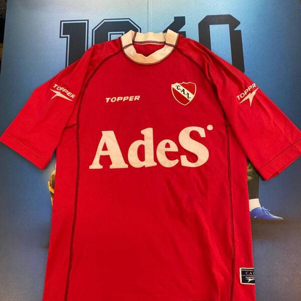 matchworn Camiseta de independiente año 2000 usada por  gabriel milito 6