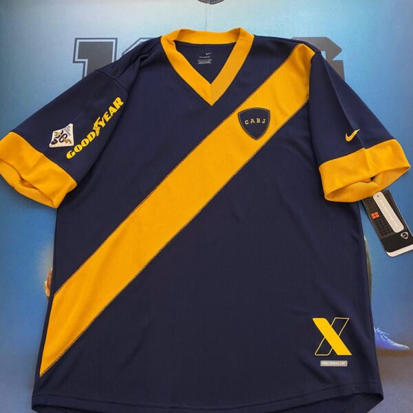 Camiseta de boca juni̇ors 100 años versión jugador 9 talle L nueva con etiqueta inmaculada
