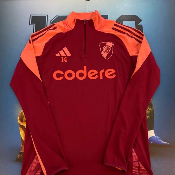 Buzo medio cierre de entrenamiento de river plate 14 talle M