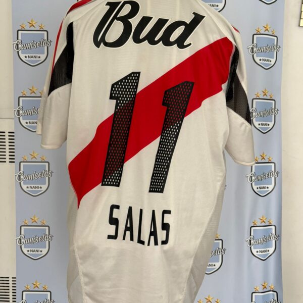 Camiseta titular de River Plate 2003 2004 doble tela de utileria - talle XL numero 11 Salas