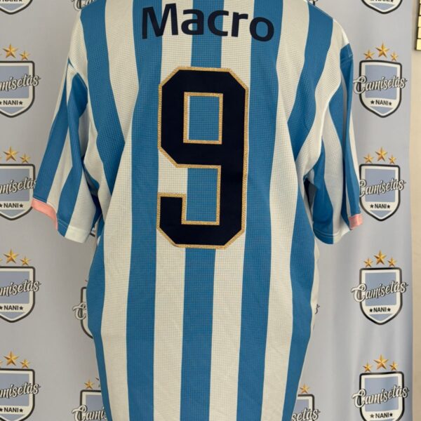 Camiseta titular de Racing Club 2007 2008 de utilería - talle XL número 9 Facundo Sava