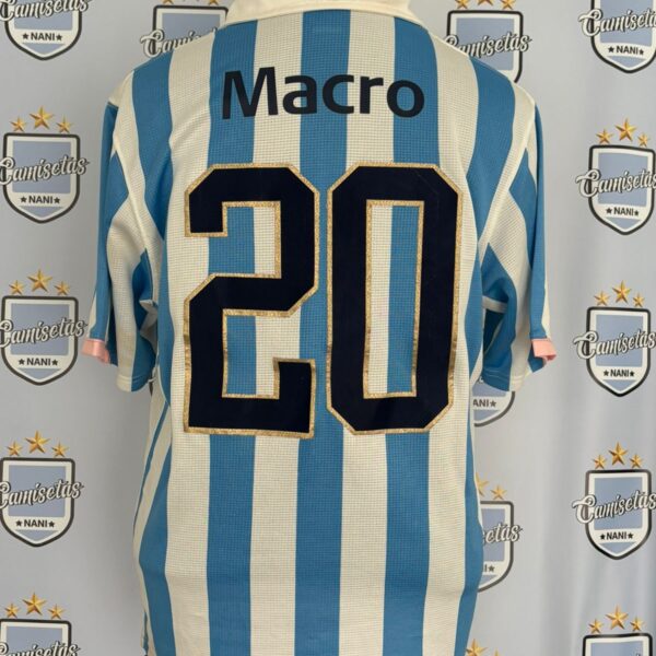 Camiseta titular de Racing Club 2007 2008 de utilería - talle L número 20