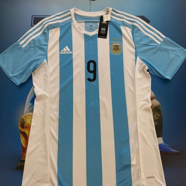 Camiseta de la seleccion argentina 2015 adizero  9 Higuain talle L