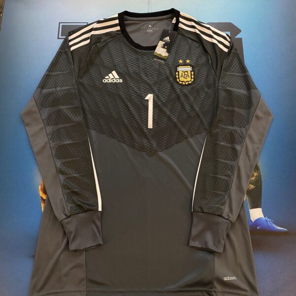 Buzo de arquero de la seleccion argentina adizero 2015 2016  1 Romero talle L