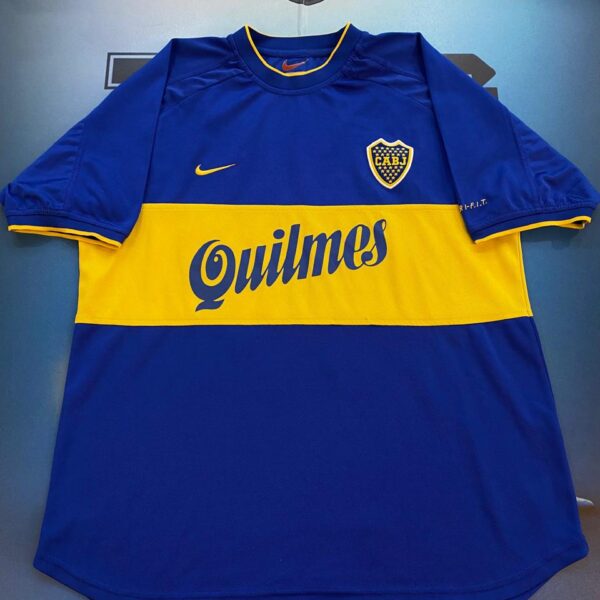 camiseta de Boca Juniors año 2000 utileria talle L jugador 22  Sebastian Battaglia
