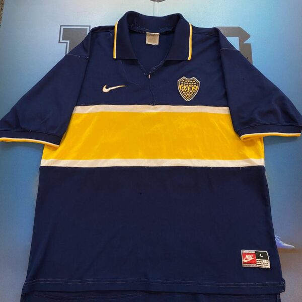 Camiseta de boca juniors 1997 utileria numero cocido talle L 10 xeneizes