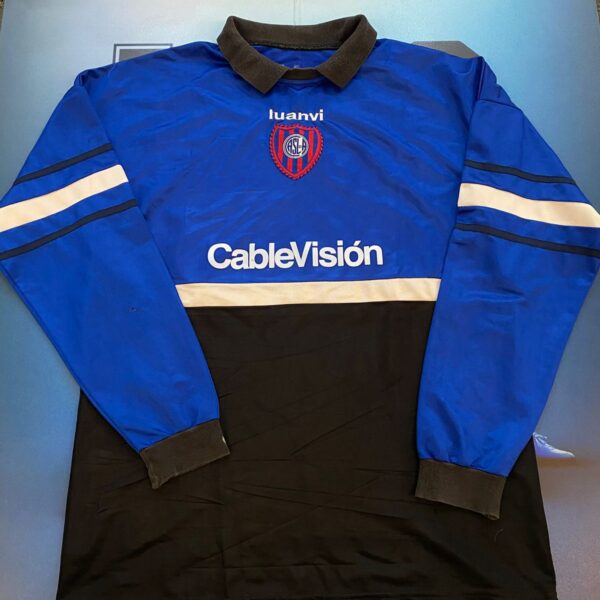 Buzo de arquero de  san lorenzo 1999 1 nro pintura talle L