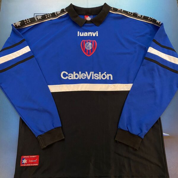 Buzo de arquero de san lorenzo 1999 1 nro pintura talle L (colección)