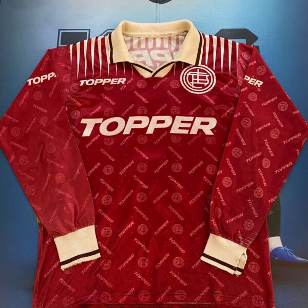 Camiseta mangas largas de lanus 1996 1997 10 nro pintura talle M