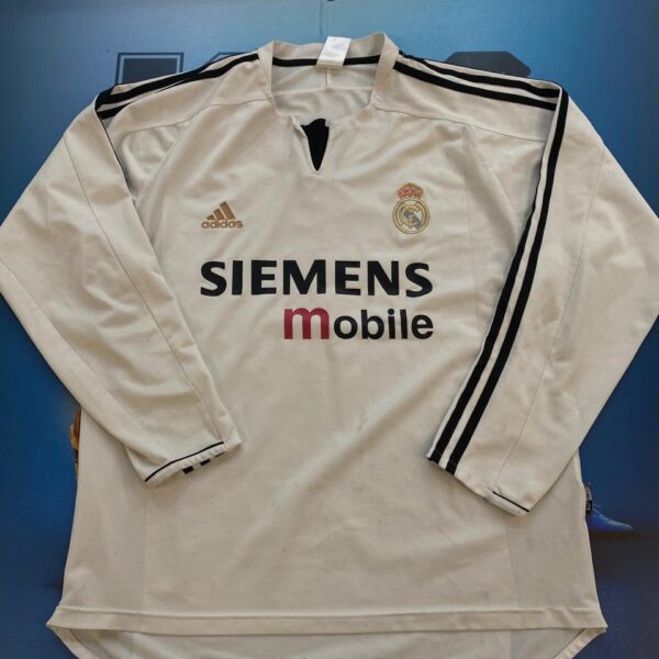 Camiseta manga larga del  real madrid talle L original de época!