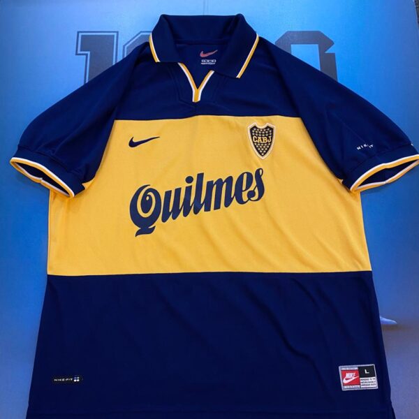 Camiseta de  boca juni̇ors 1998 1999 15 matellan talle L