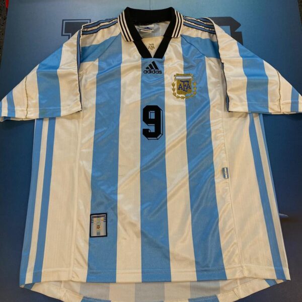 Camiseta de la seleccion argentina 1998 9  batistuta talle L