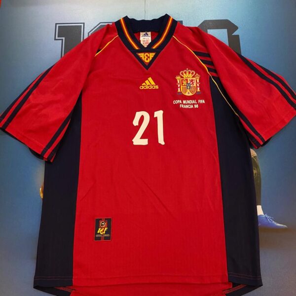 Camiseta de la  seleccion de españa 1998 21 luis enrique talle M