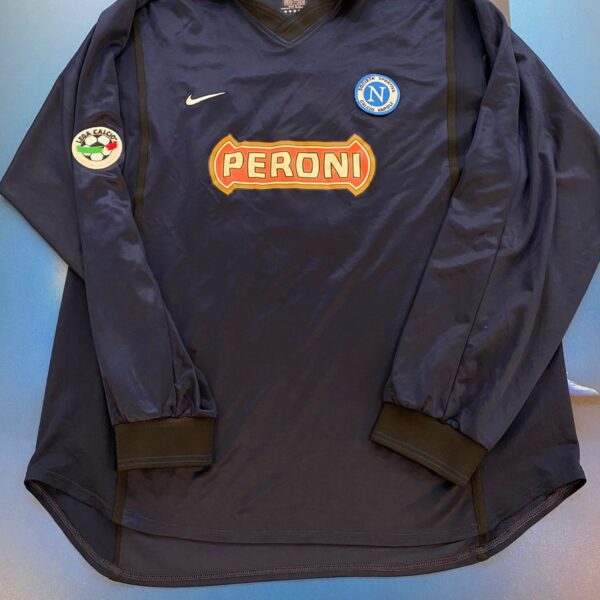 Camiseta manga larga nike del Napoli usada en partido años 2000 talle XL