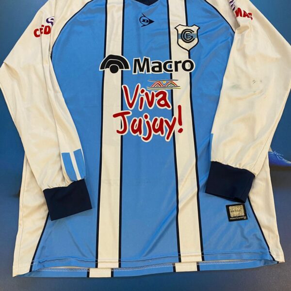 Camiseta de gimnasia de jujuy talle L usada en partido vs arsenal