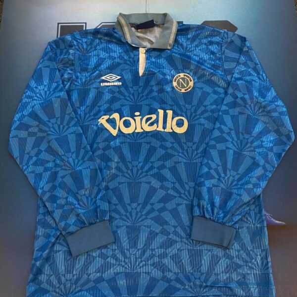 Camiseta mangas largas del napoli 1991 1993 10 talle  4 (XL)