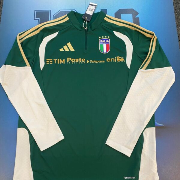 Buzo de entrenamiento de ITALIA 2026 con publicidades