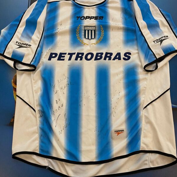 Camiseta alternativa de racing Topper 2004 utileria talle M 10 !
