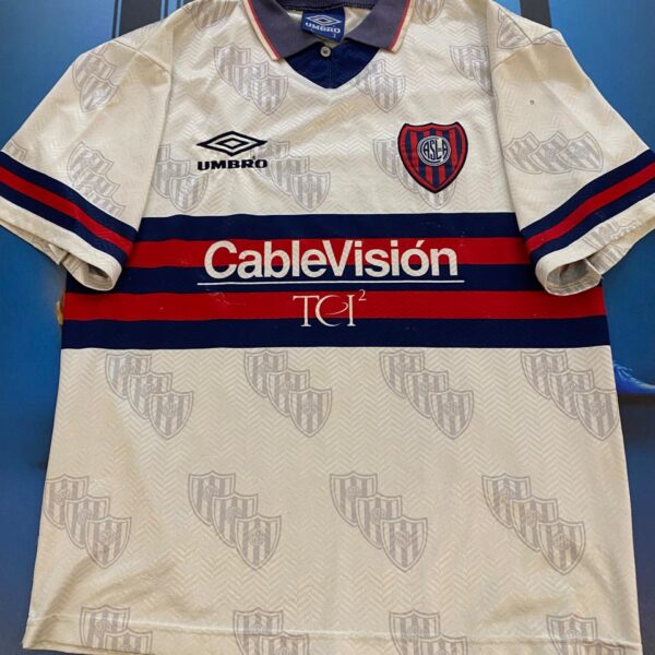 Camiseta alternativa de san lorenzo 1996 talle L 8 silas !