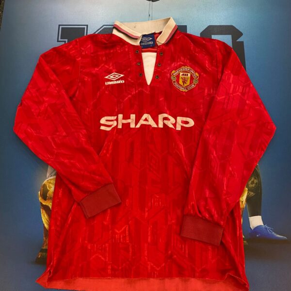 Camiseta mangas largas del manchester united 1992 1994 11 giggs talle 1 (S)