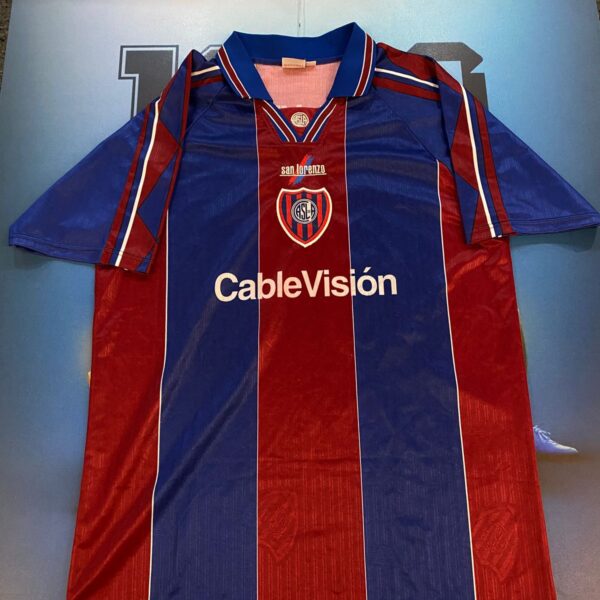 Camiseta de san lorenzo año 2000 11 nro pintura talle L