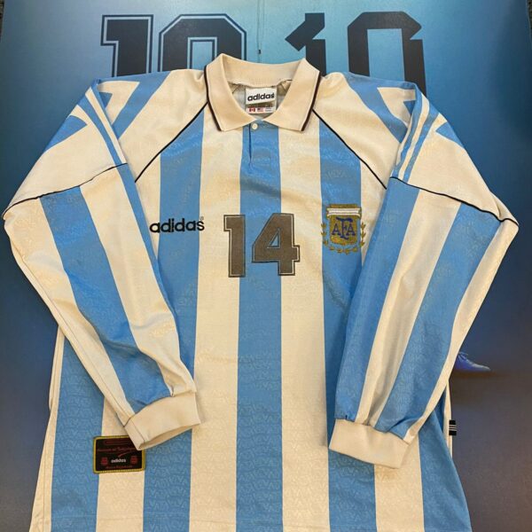MATCHWORN Camiseta de la selección argentina 1996 1997 talle 4 14 manga larga