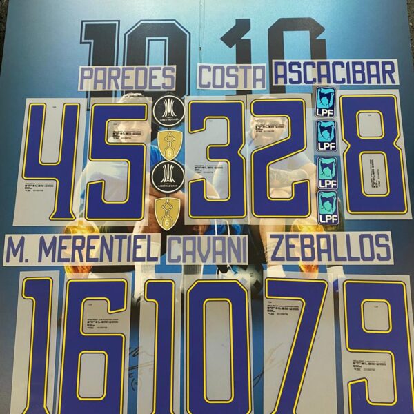 numeros de boca juniors tercera camiseta 2026 100% originales (precio por unidad, detallar en nota de pedido jugador)